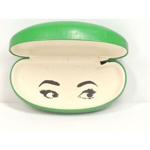 Kate Spade Bright Green Sunglasses Eyeglasses Hard Shell Case Rare